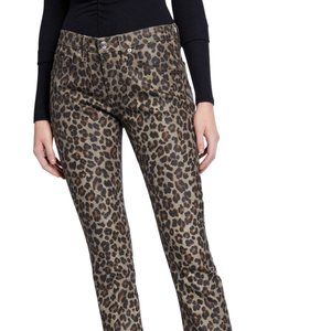 VERONICA BEARD Brooke Skinny Jeans Leopard 30